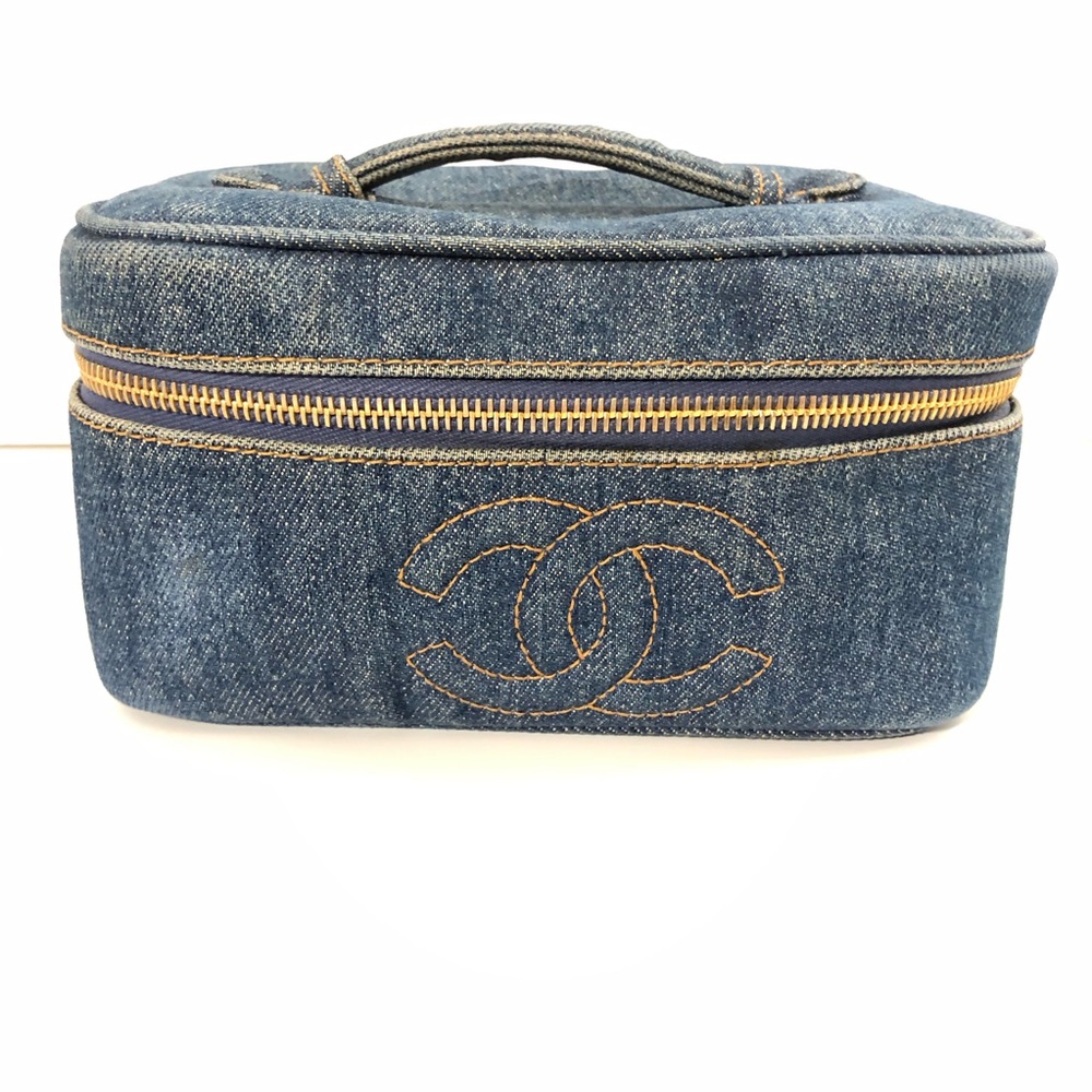 Chanel Timeless Denim Vanity Bag with Dustbag and Certificate of Authenticity ~